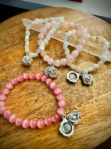 Gemstone Bracelet with Sliding Locker