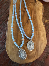 Load image into Gallery viewer, Mother Mary Pendants: Angelite
