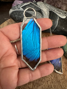 Real Blue Morpho Necklace