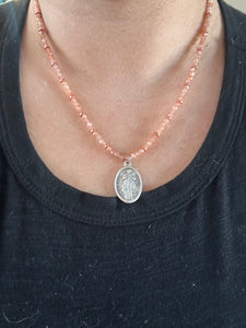 Mother Mary Pendants: Sunstone