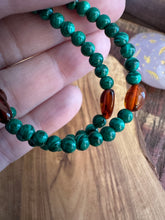 Load image into Gallery viewer, St. Gabriel Guardian Angel: Malachite and Amber
