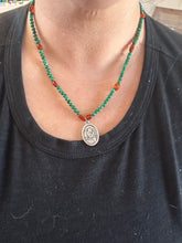 Load image into Gallery viewer, St. Gabriel Guardian Angel: Malachite and Amber
