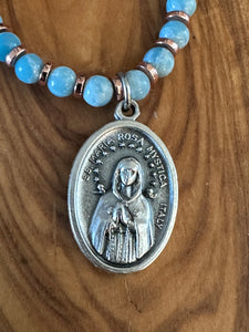 Mother Mary Pendants: Larimar