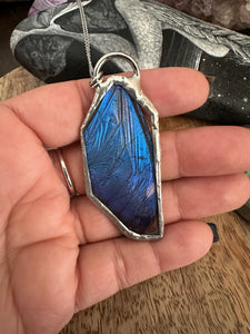 Real Blue Morpho Necklace