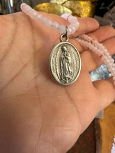 Load image into Gallery viewer, Mother Mary Pendants: Rose Quartz
