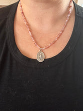 Load image into Gallery viewer, St. Raphael &quot;God Heals&quot; Guardian Angel: Strawberry Quartz
