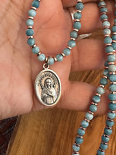 Load image into Gallery viewer, Mother Mary Pendants: Larimar
