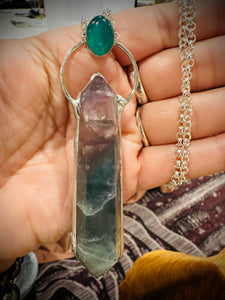 Flourite and Chrysoprase