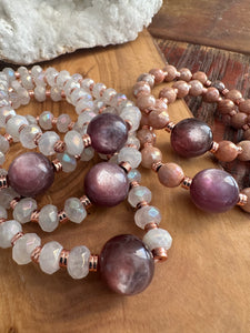 Gem Lepidolite Bracelets