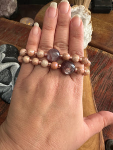 Gem Lepidolite Bracelets