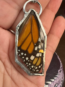 Real Monarch Butterfly Necklace