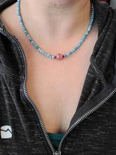 Load image into Gallery viewer, Deep Ancestral Healing: AAA grade Larimar and Rhodochrosite
